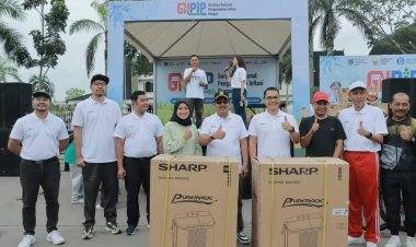 Bupati Tanjabbar Hadiri Senam Santai Gerakan Nasional Pengendalian Inflasi Pangan