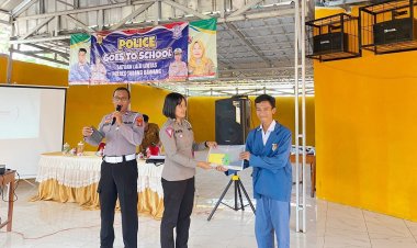 Gelar Police Goes To School di SMA Negeri 1 Menggala, Iptu Glend: Peran Serta dan Pengawasan Orang Tua Sangat Dibutuhkan