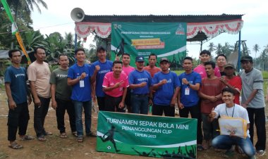 Dalam Rangka Memperingati Dirgahayu RI Ke-78 Pemerintah Pekon Penanggungan Adakan Turnamen Cup Bola Mini Antar Pekon