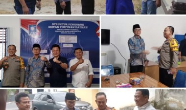 Ketua DPD PAN OKU Yudi Purna Nugraha Sambut Kedatangan Kapolres AKBP Arief Harsono