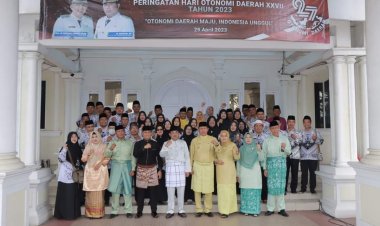 Bupati Tanjabbar Pimpin Upacara Hardiknas dan Hari Otonomi Daerah