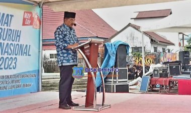 Bersama Wabup, Bupati Tanjabbar Hadiri Peringatan May Day