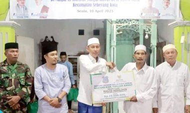 Pemkab Tanjabbat Gelar Safari Ramadan ke Masjid As-Sholihin Desa Kuala Baru