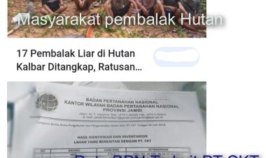 Kau Rambah Hutan, Kau Di Penjara. PT CKT Rambah Hutan Tidak Mengapa. Oh !! KLHK