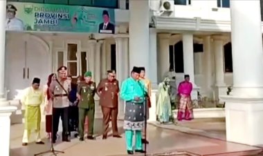 Wabup Tanjab Barat Jadi Irup Peringatan HUT Provinsi Jambi Ke-66 Tahun 2023