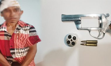 Polsek Gedung Aji Dibantu Warga Tangkap Pelaku Curanmor Bersenpi