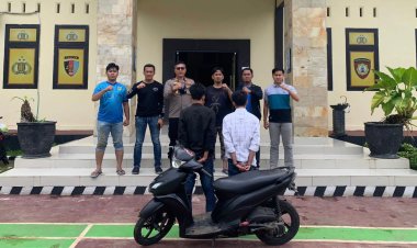 Dua Pelaku Curanmor Di Bekuk Polsek Kota Agung