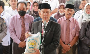 Pemkab Tanjab Barat Ikuti Apel Siaga Gerakan Serentak Pembelian Beras Lokal bagi ASN se - Provinsi Jambi