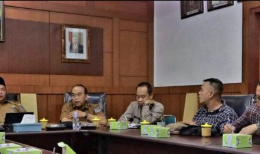 Bersama Kadishub, Wabup Bahas Perbaikan Jembatan Desa Lubuk Bernai