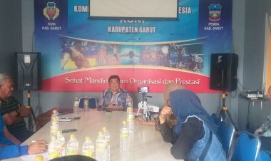 Penjelasan dari Ketua KONI Garut DR. Ir. H. Abdusy Syakur Amin, Tentang PORPROV JABAR