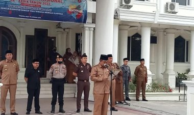 Pemerintah Kabupaten Tanjung Jabung Barat gelar upacara Peringatan Hari Olahraga Nasional (Haornas) ke-39