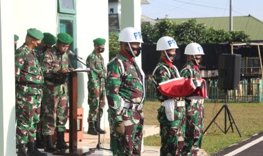 Tumbuhkan Jiwa Nasionalisme Kodim 0429/Lamtim Gelar Upacara Bendera Mingguan