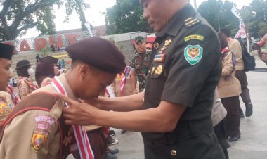 Menyambut Hari Jadi Gerakan Pramuka ke 61 Di Kabupaten Garut Mendapat Antusias Luar Biasa Meski Pesertanya di Batasi