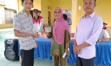 Pemerintah Desa Sungai Sidang Kecamatan Rawa Jitu Utara Kabupaten Mesuji, Salurkan BLT Dana Desa Sebanyak 123 KPM