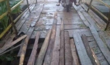Jembatan penghubung 3 desa rusak parah, belum ada perhatian dari pihak pemerintah