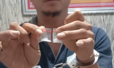 Bawa Paket Shabu, Polsek Katibung Amankan warga Kali Asin Tanjung Bintang