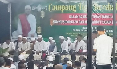 Desa Campang Tiga Bersholawat Sambut Tahun Baru Hijriyah