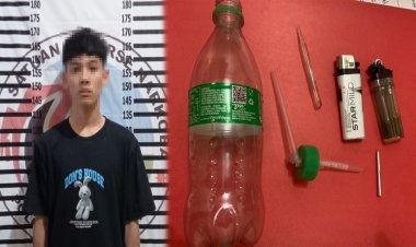 Asyik Konsumsi Narkotika, Pemuda Pengangguran Ditangkap Polres Tulang Bawang