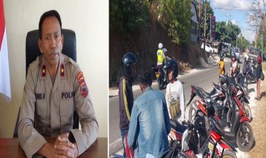 Operasi Penertiban Kendaraan Bermotor, Kapolsek Maulafa Minta Masyarakat Patuh Berlalu lintas
