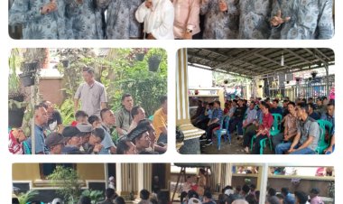 Neneng Rohani Selaku Cakakon Terpilih Mengadakan Acara Ramah Tamah sekaligus Halal bihalal di kediamannya