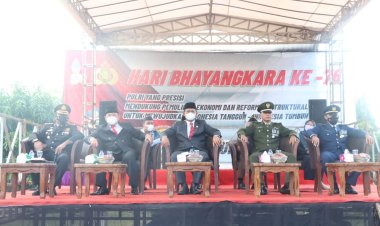 Polres Tulang Bawang Gelar Upacara Peringatan Hari Bhayangkara Ke-76, Berikut Pesan Presiden
