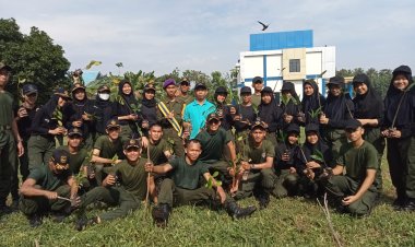SUPM kota agung Tanggamus menggelar kegiatan konservasi penanaman seribu batang pohon