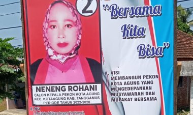 Cakakon Nomor Urut Dua (2) Neneng Rohani Hadir dalam Penetapan DPT (Daftar Pemilih Tetap) Di Aula Sekretariat Pekon kota Agung