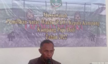Camat Trimurjo Hadiri Pemilihan Kepala Kampung Pujo Dadi Kecamatan Trimurjo Kabupaten Lampung Tengah