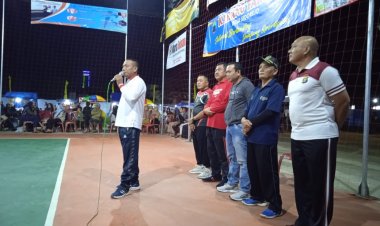 Kades Sidorejo Sutiyanto Buka Turnamen Bola Voli "Sidorejo Cup 2022"