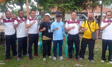 Semarakkan HUT Kabupaten Lamteng Ke 76 , Camat Trimurjo Adakan Lomba Senam Dan Futsal
