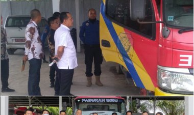Bupati Zahir Lakukan Sidak Kesiapan Personil Damkar