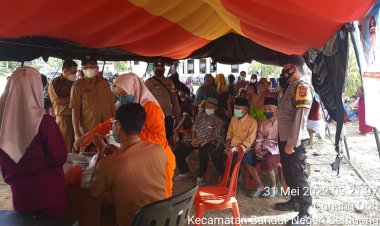 Pekon Gunung Bandar Negri Semuong (BNS) Adakan Gebyar Vaksinasi Covid-19 Di Balai Pekon