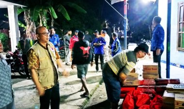 Sekda Tinjau Pendirian Posko Tanggap Darurat Bencana sekaligus memberikan Bantuan ke masyarakat yang terdampak banjir Rob