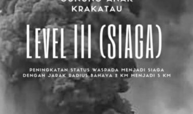 Beberapa Kali Erupsi, Gunung Anak Krakatau Naik Status Siaga Ke Level III