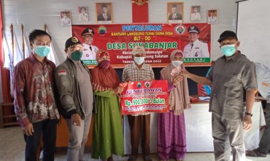 Desa Sukabanjar Menyalurkan Bantuan BLT DD Tahap I Kepada 199 KPM, Muhsani : Tolong di Manfaatkan Sebaik-baiknya
