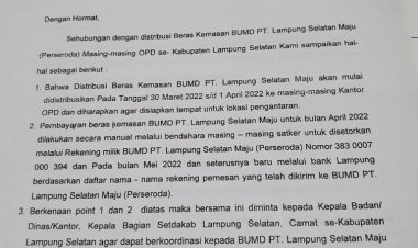 Pendistribusian Beras Oleh BUMD Pemkab Lamsel, Untuk Dibeli ASN Cukup Memberatkan