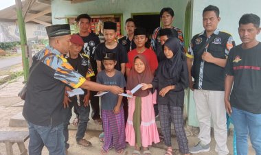 LSM GMBI Pokja Desa Sukabanjar, Menyantuni Anak Yatim Bertajuk "GMBI Peduli" Di Hari Ulang Tahun Ke-20