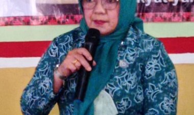 Ketua Bunda PKK Kabupaten Lamteng Di Sambut Camat Trimurjo Di Aula Kelurahan Simbarwaringin
