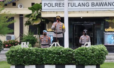 Polres Tulang Bawang Kerahkan 365 Personel Untuk Pam Pilkakam Serentak Tahun 2022