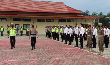 Wakapolres, Pimpin Apel Kesiapan Operasi Keselamatan Krakatau 2022