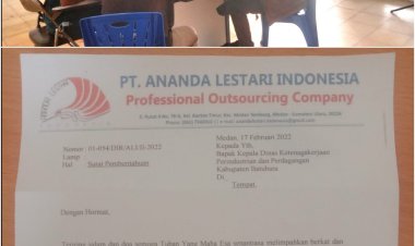 PT. Ananda Lestari Indonesia Out Sourcing PT. Bakrie group tidak Hadir, "Triepartiet gagal"