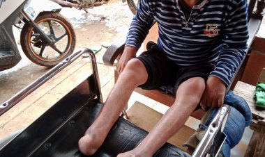 Muhtar Aman Harap kan Kaki palsu warga asal kampung Curup Patah Kecamatan Gunung labuhan Kabupaten WayKanan Butuh bantuan dan perhatian dari pihak pemerintah terkait
