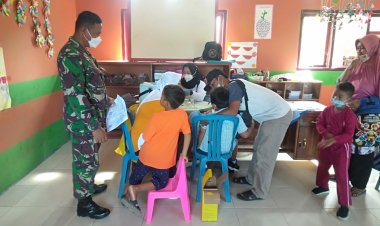 KORAMIL 421-08/PALAS , DAMPINGI SERBUAN VAKSINASI