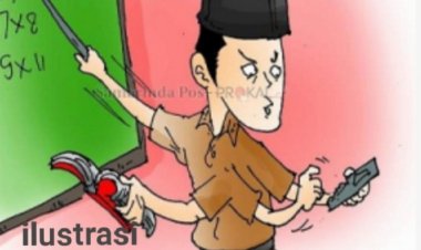 Kepala Desa Bakti Rasa Kecamatan Sragi Lampung Selatan Diduga Rangkap Jabatan Menjadi Tenaga Guru Honorer