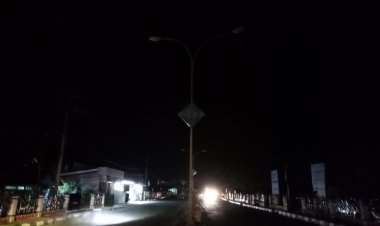 Diduga Dinas Perhubungan tutup mata terkait Matinya Lampu Penerangan Jalan yang berada dijantung kota Tanggamus