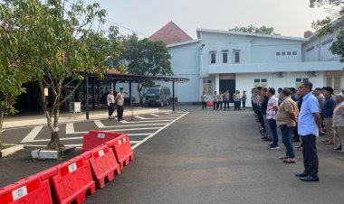 Pagi Hari Ini di Polresta Tangerang, Anggota Sat Reskrim dan Personel Lainnya Menghadiri Apel Pagi