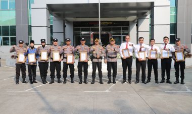 Berkinerja Baik, 26 Personel Polresta Tangerang Diberi Penghargaan