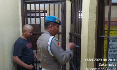 Pengecekan Tahanan Oleh Petugas Piket Fungsi Polsek Cikupa Wajib Hukumnya, Ini Alasan Kapolda Banten
