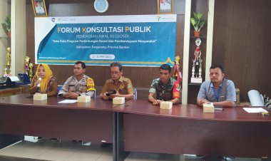 Bhabinkamtibmas Polsek Cikupa Hadiri Kegiatan Forum Konsultasi Publik Pendataan Awal Regsosek Desa Pasir Jaya