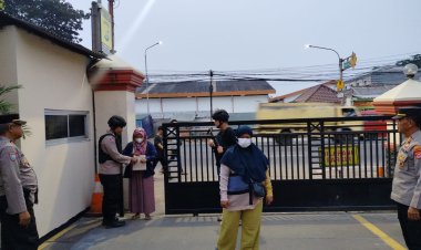 Wakapolsek Cikupa Pimpin Sispam Mako Polsek Cikupa Polresta Tangerang